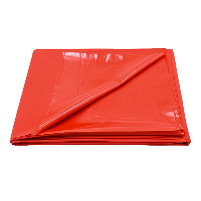 PVC Waterproof Bed Sheet - Red