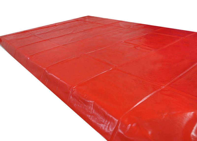 PVC Waterproof Bed Sheet Red